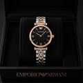 Emporio Armani women's (black rose gold)