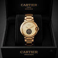 Cartier yellow gold Ballon Bleu Flying Tourbillon wristwatch