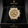 Rolex Daytona Eye of Tiger Gold Diamond Watch
