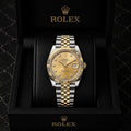 Rolex silver gold