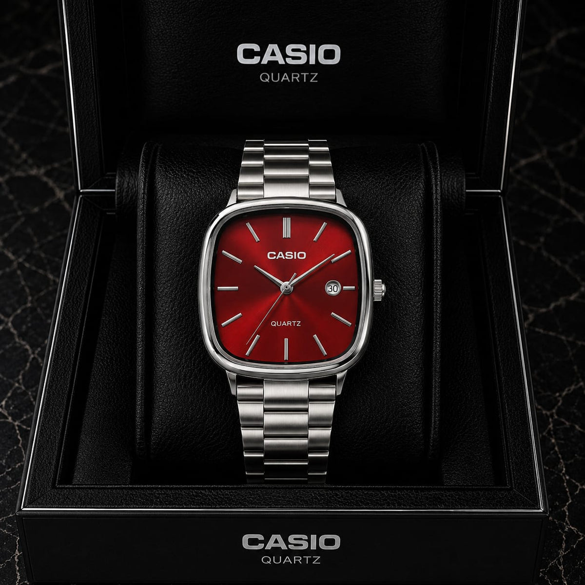 Casio vibrant red